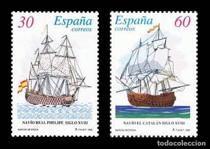 Timbres: Edifil 3413-3414 BARCOS DE &Eacute;POCA 1996 nuevos sin fijasellos MNH **