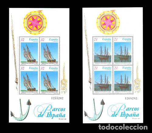 Sellos: Edifil 3477-3478 HB. BARCOS DE &Eacute;POCA 1997 nuevos sin fijasellos MNH **