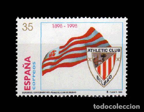 Sellos: Edifil 3530 DEPORTES, ATHLETIC CLUB DE BILBAO 1998 nuevo sin fijasellos MNH **