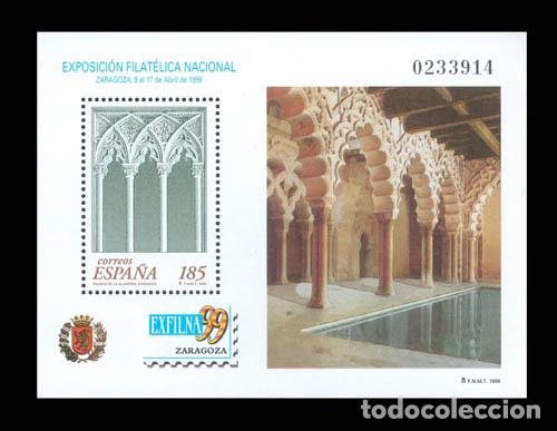 Sellos: Edifil 3625 HOJITA EXPOSICION FILATELICA NACIONAL EXFILNA'99 1999 nuevo sin fijasellos MNH **
