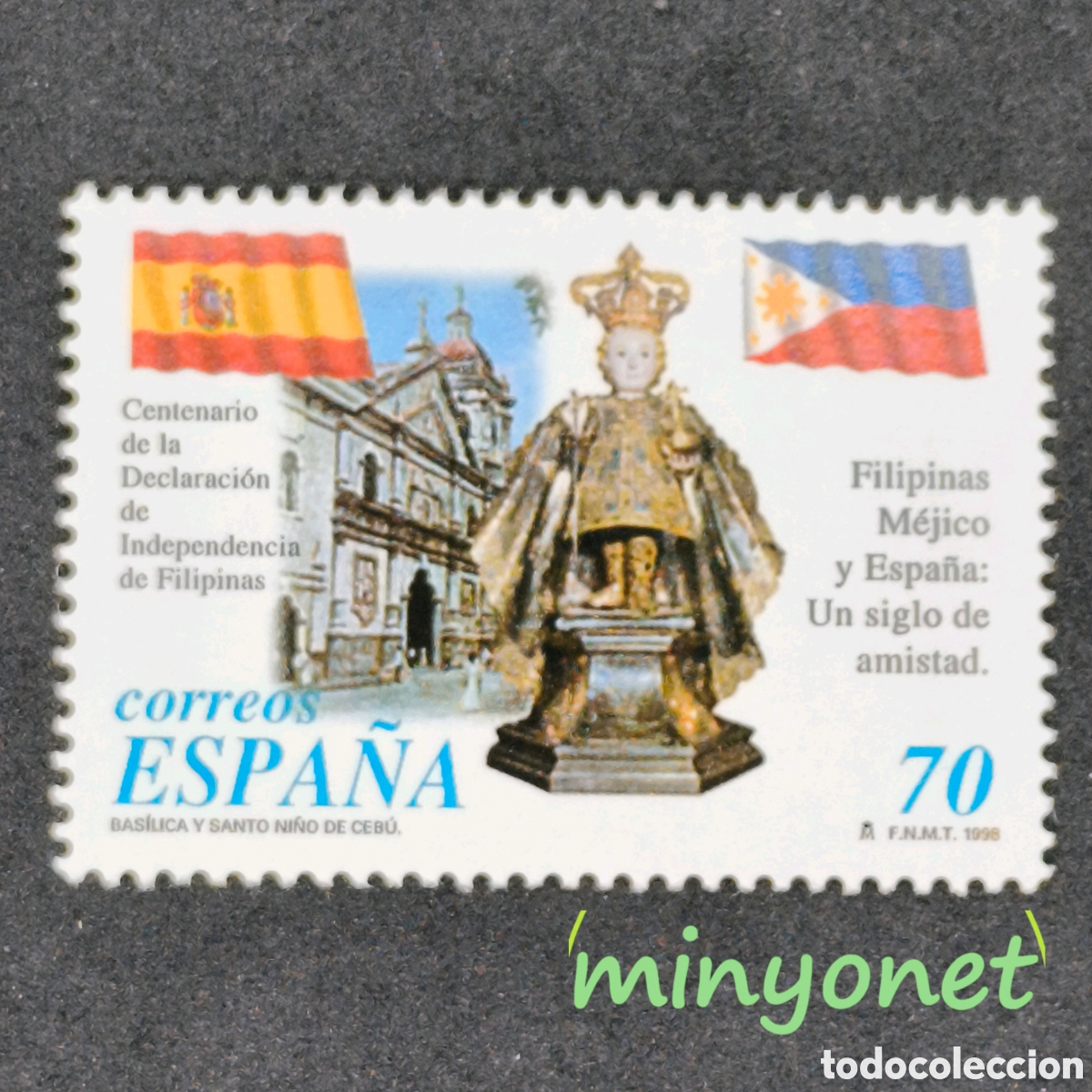 Sellos: Sello Espa&ntilde;a 3552 de 1998 - Centenario independ&eacute;ncia Filipinas