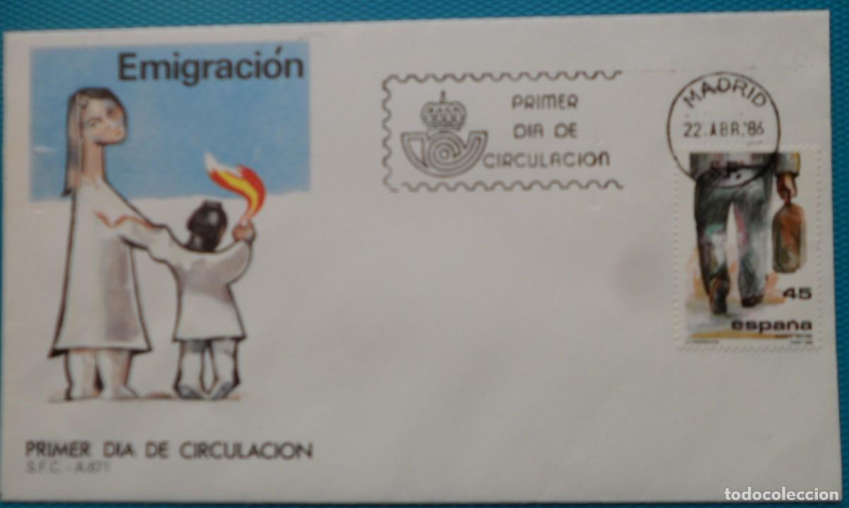 Sellos: 1986-ESPA&Ntilde;A-SPD-VER FOTO-N&ordm;2846-EMIGRACION