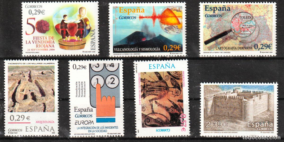 Sellos: Espa&ntilde;a edf lote de siete sellos diferentes todos nuevos sin charnela MNH.2006
