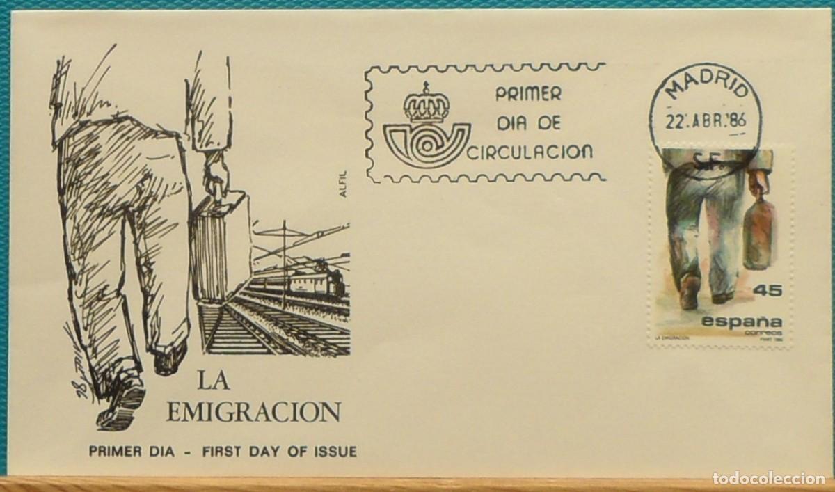 Sellos: 1986-ESPA&Ntilde;A-SPD-VER FOTO-N&ordm;2846-EMIGRACION