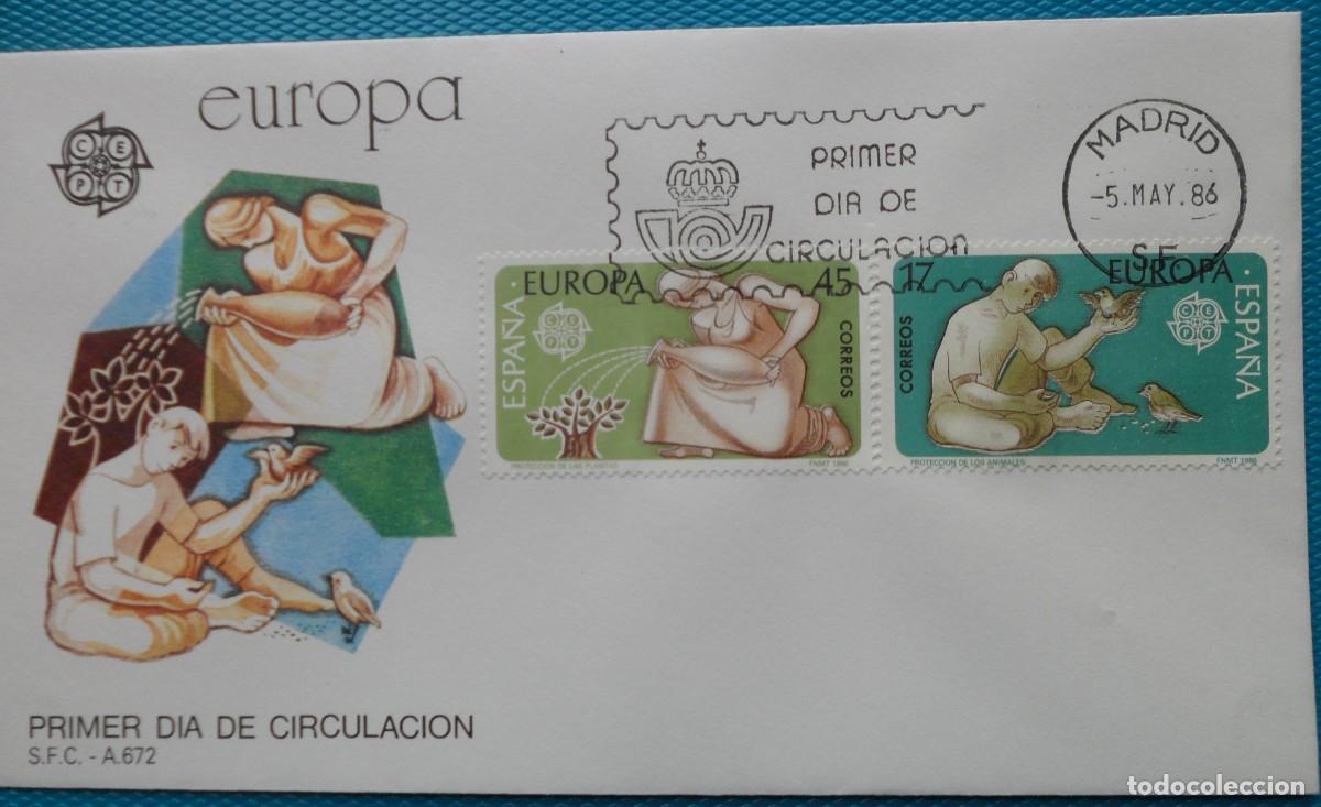 Sellos: 1986-ESPA&Ntilde;A-SPD-VER FOTO-N&ordm;2847/8-EUROPA