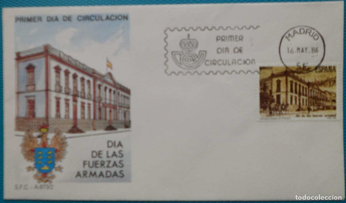 Sellos: 1986-ESPA&Ntilde;A-SPD-VER FOTO-N&ordm;2849-DIA DE LAS FUERZAS ARMADAS