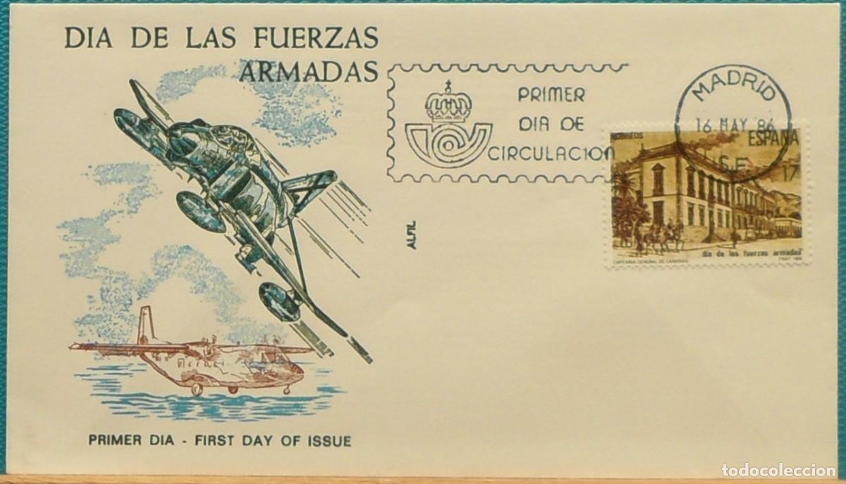 Sellos: 1986-ESPA&Ntilde;A-SPD-VER FOTO-N&ordm;2849-DIA DE LAS FUERZAS ARMADAS