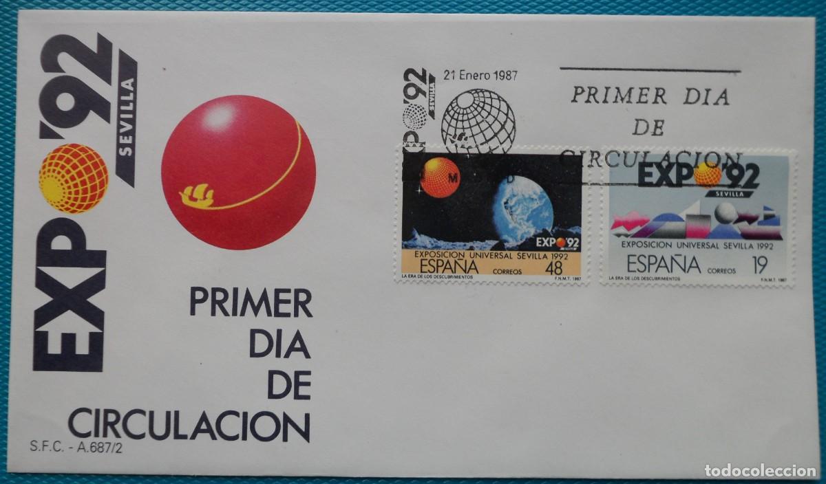 Sellos: 1987-ESPA&Ntilde;A-SPD-VER FOTO-N&ordm;2879/76A-EXPO.92 SEVILLA