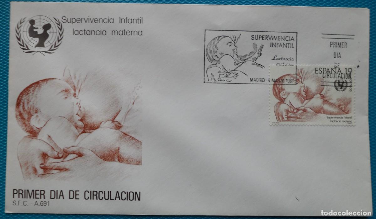 Sellos: 1987-ESPA&Ntilde;A-SPD-VER FOTO-N&ordm;2886-SUPERVIVENCIA INFANTIL