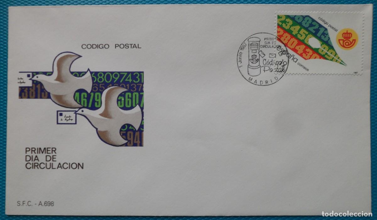 Sellos: 1987-ESPA&Ntilde;A-SPD-VER FOTO-N&ordm;2906-CODIGO POSTAL