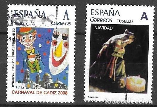Sellos: 2 TUSELLO USADOS DE ESPA&Ntilde;A