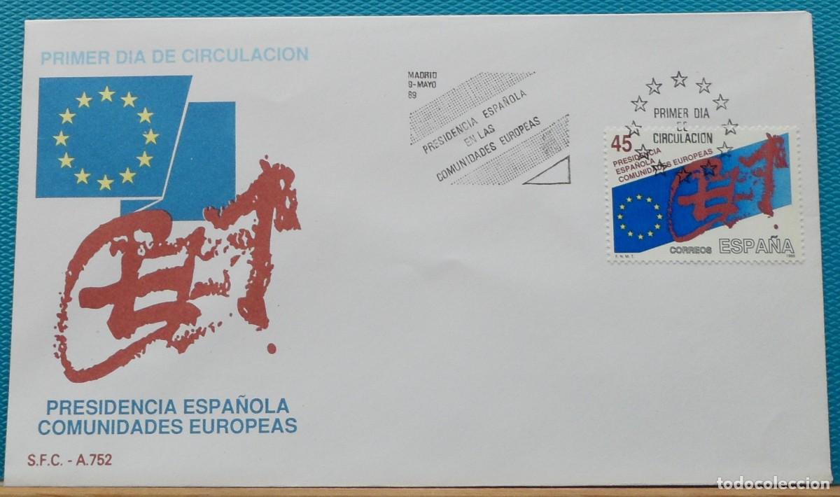 Sellos: 1989-ESPA&Ntilde;A-SPD-VER FOTO-N&ordm;3010-PRESIDENCIA ESPA&Ntilde;OLA COMUNIDADES EUROPEAS