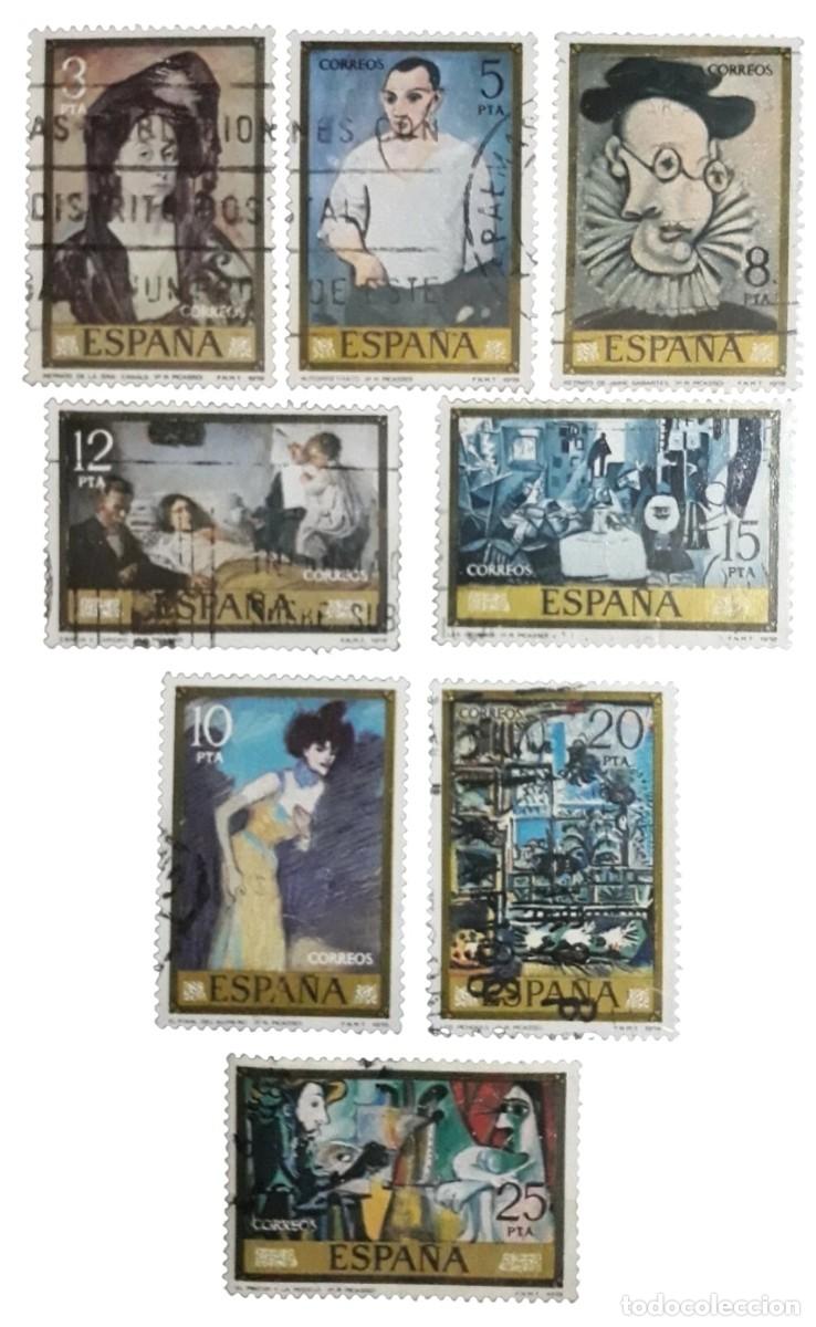 Sellos: ESPALA 1978 PICASSO. SERIE COMPLETA. USADO.