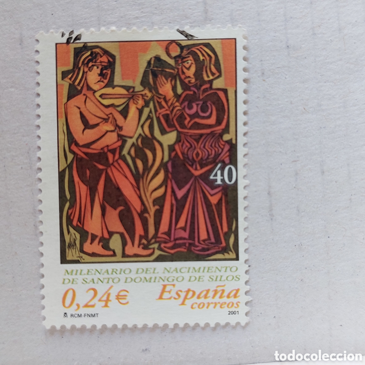 Sellos: 2001 Espa&ntilde;a Usado Milenario nacimiento Santo Domingo de Silos