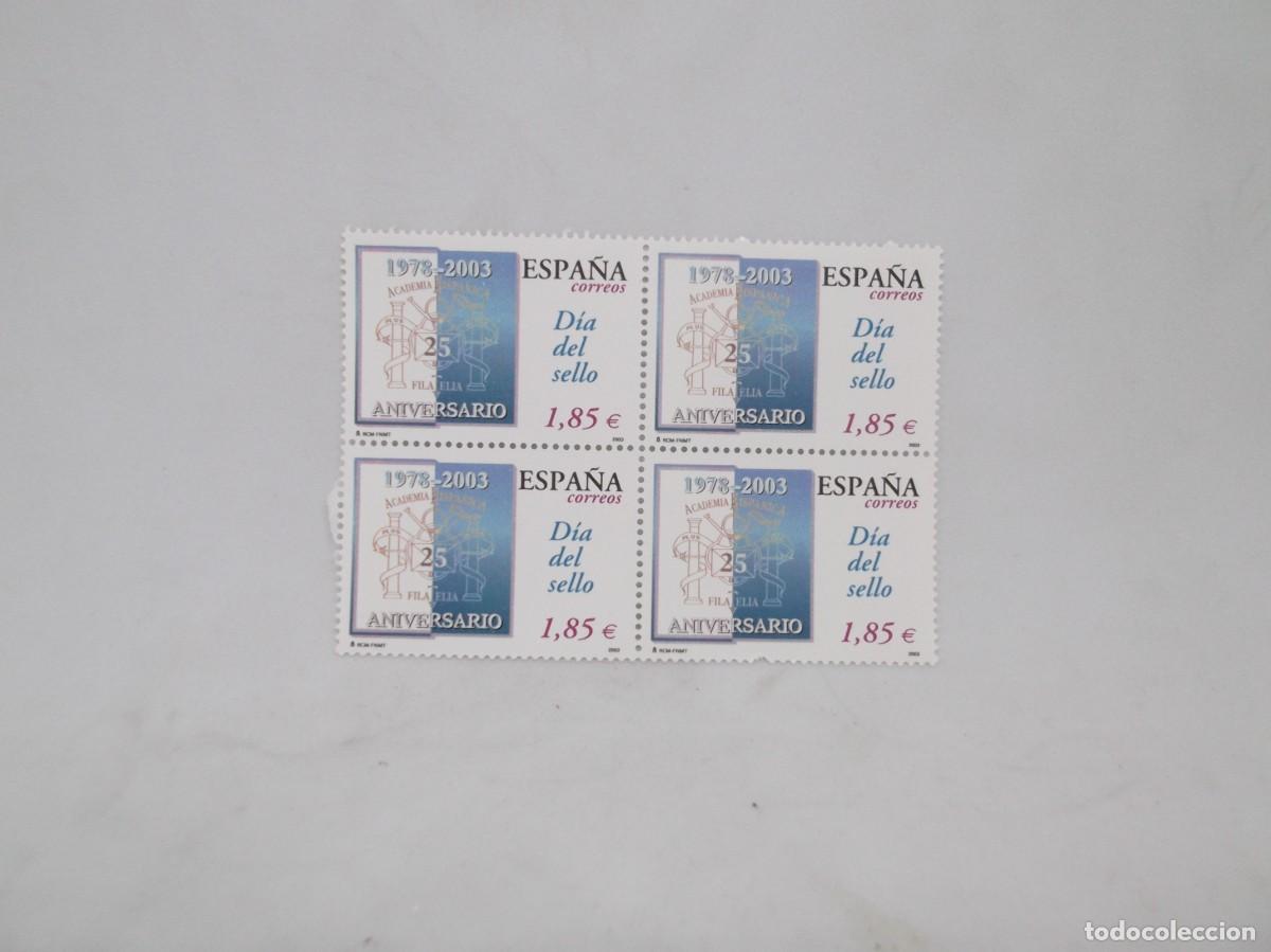 Sellos: Espa&ntilde;a 2003 D&iacute;a del sello.Bloque de cuatro nuevos