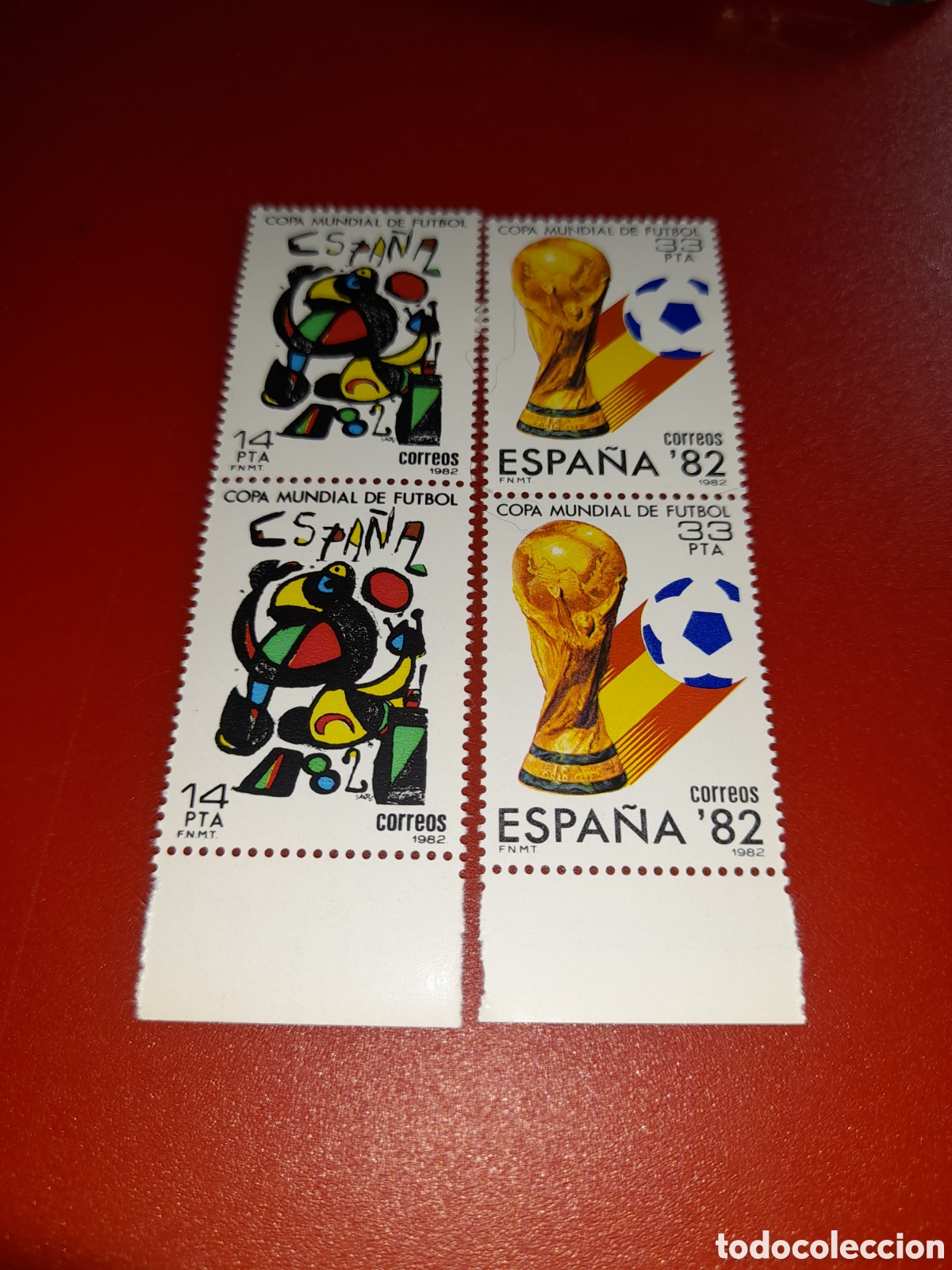 Sellos: Sello Espa&ntilde;a nuevo 1982. Campeonato mundial f&uacute;tbol. Espa&ntilde;a,82. Deporte. Juego. Copa. Dibujo. Logo.