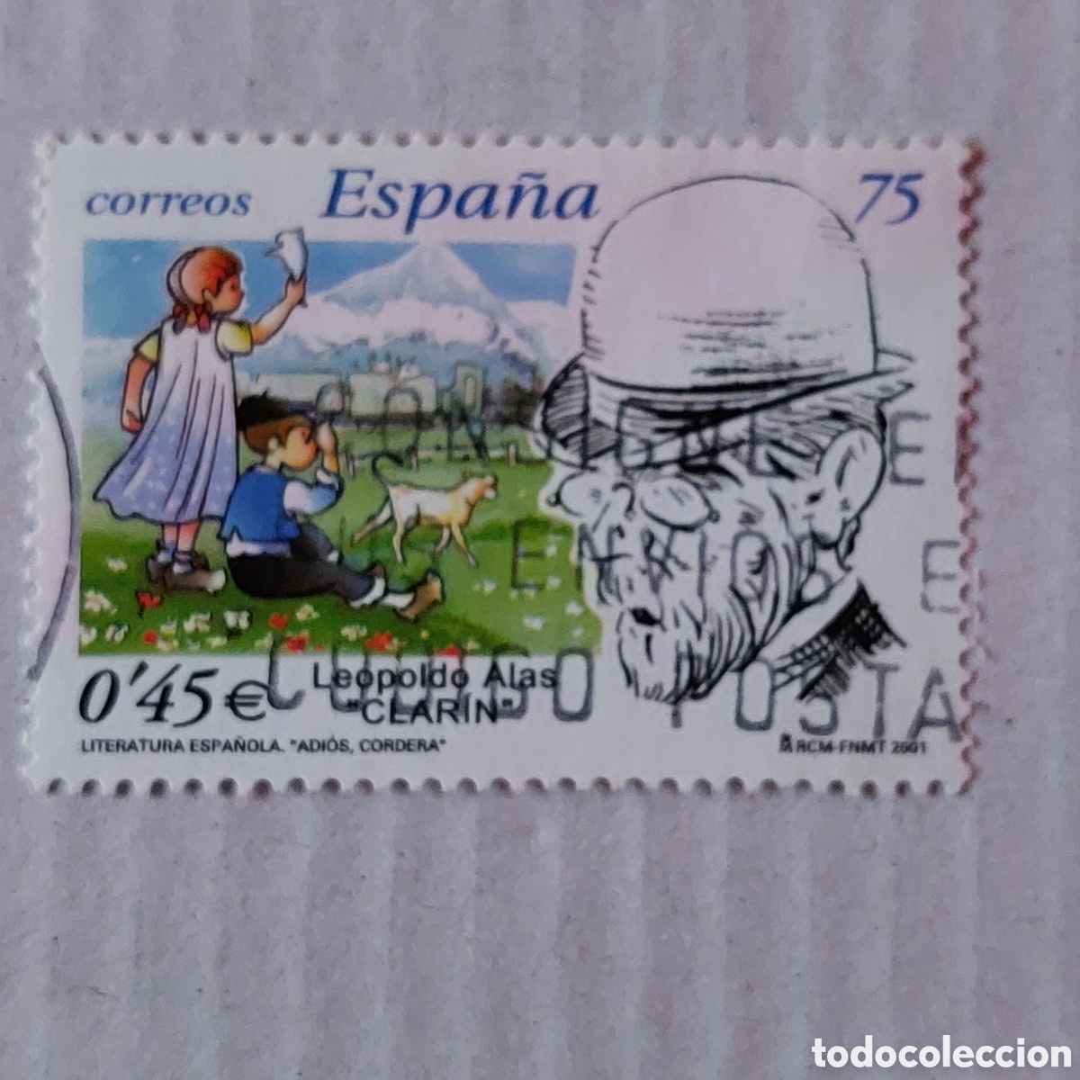 Selos: 2001 Espa&ntilde;a Usado Leopoldo Alias Clar&iacute;n Literatura Letras Adi&oacute;s Cordera