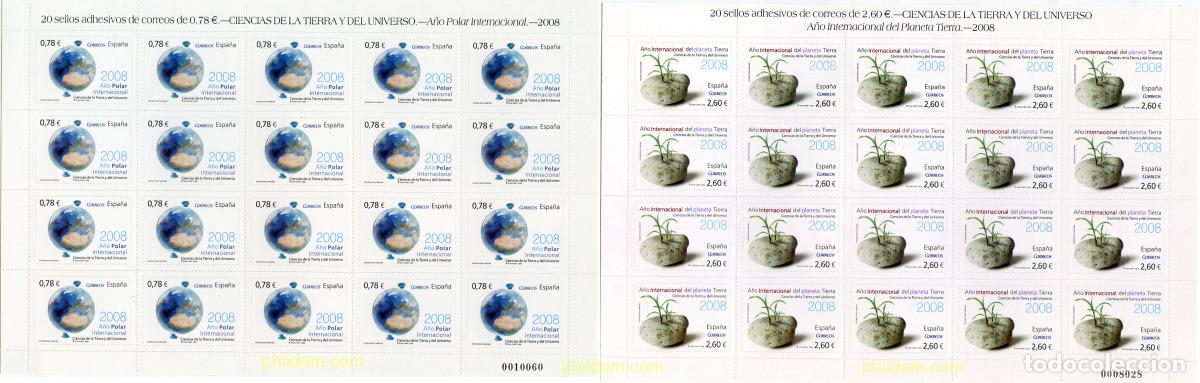 Sellos: 213765 MNH ESPA&Ntilde;A 2008 CIENCIAS DE LA TIERRA Y DEL UNIVERSO