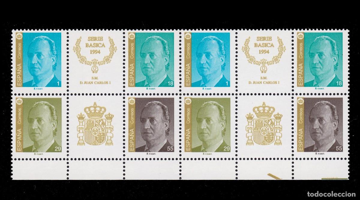 Sellos: Juan Carlos I. 1994 Serie ** Blq 2.MNH. Edifil 3305A-3308A + OBSEQUIO