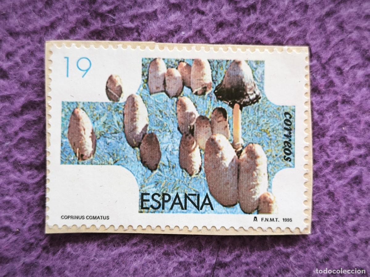 Sellos: Sello Espa&ntilde;a Correos 19 Ptas &ndash; Coprinus Comatus, Serie Micolog&iacute;a (F.N.M.T. 1995)