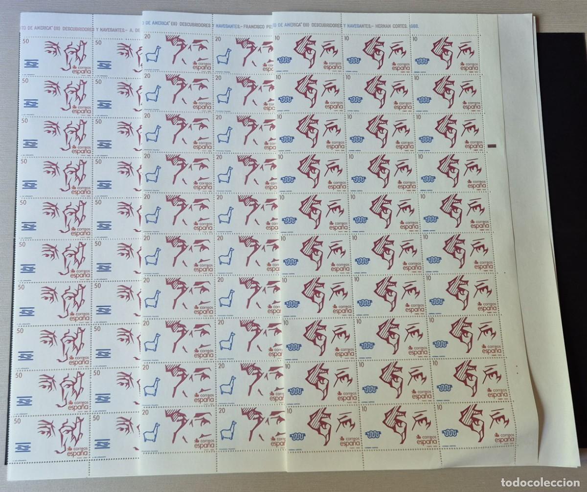 Sellos: Lote 6 pliegos completos - 1988 - V Centenario del Descubrimiento de America