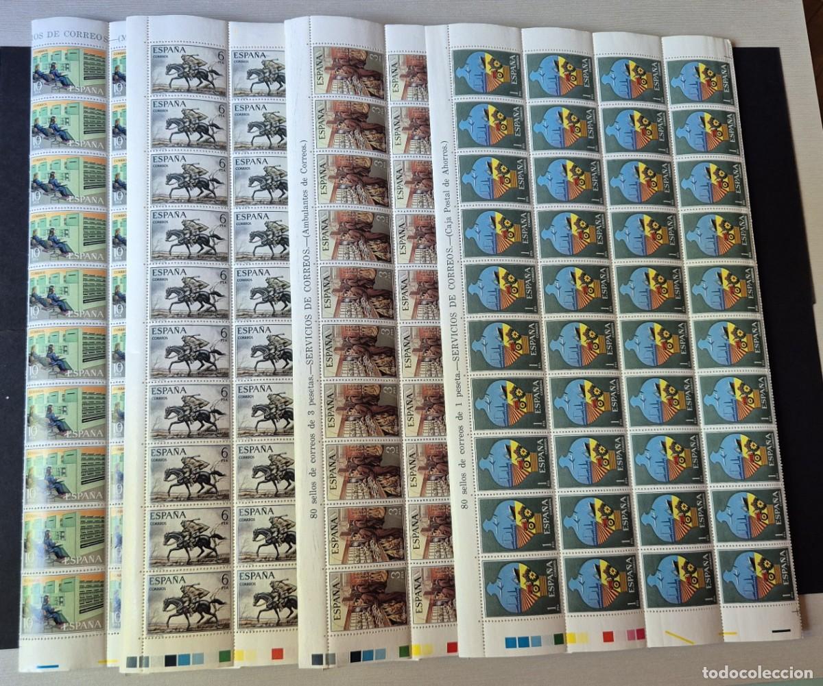 Sellos: Espa&ntilde;a 1976 &ndash; Servicios de Correos &ndash; Serie Completa Edifil 2329/2332 &ndash; 4 Pliegos Completos