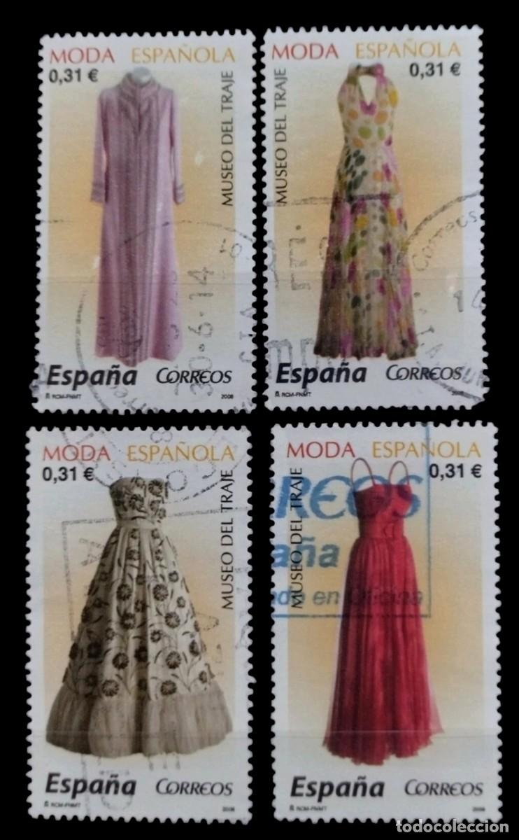 Sellos: ESPA&Ntilde;A 2008 MODA ESPA&Ntilde;OLA. SERIE COMPLETA. USADO.