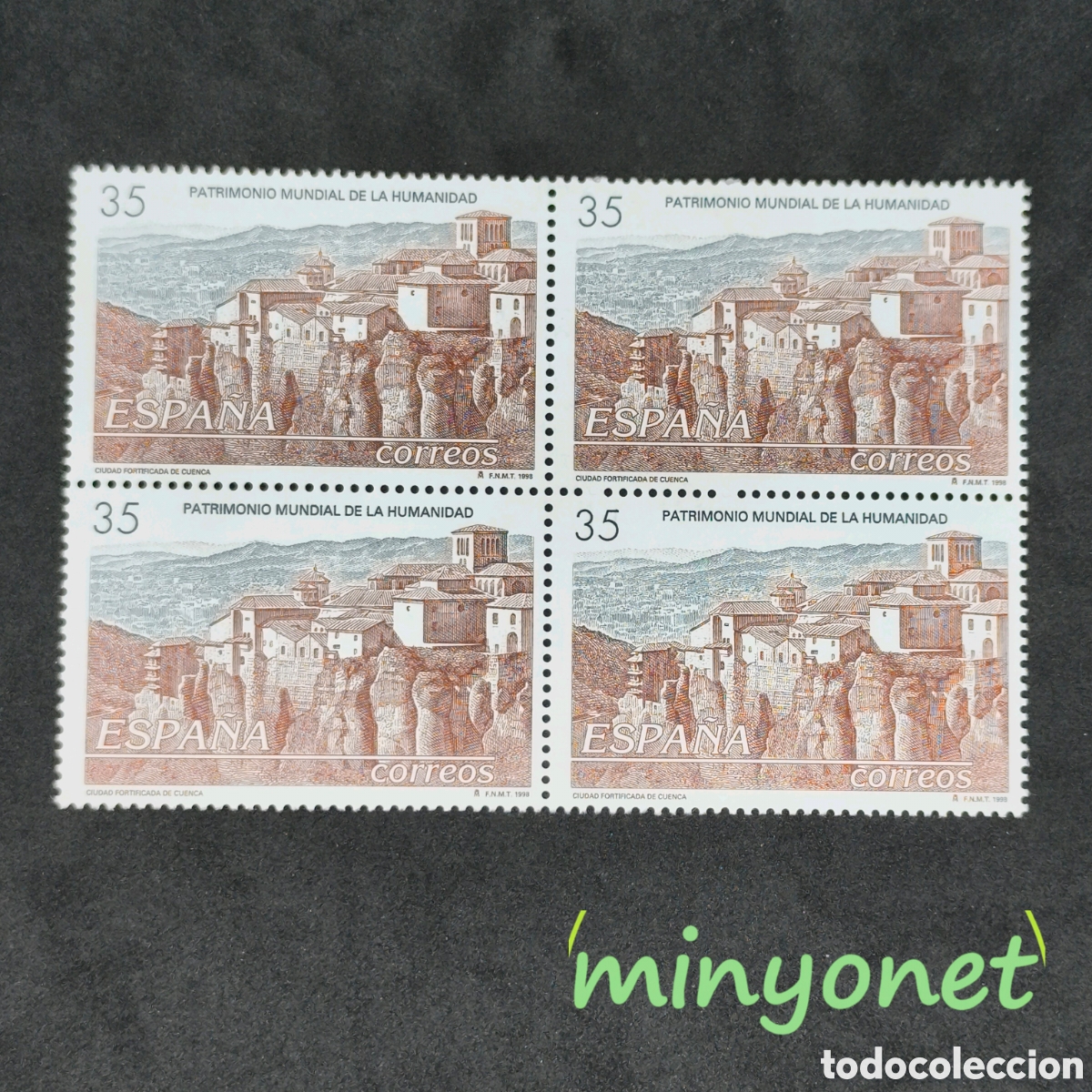 Sellos: Bloque de 4 sellos 3558 de 1998 - Patrimonio Mundial de la Humanidad