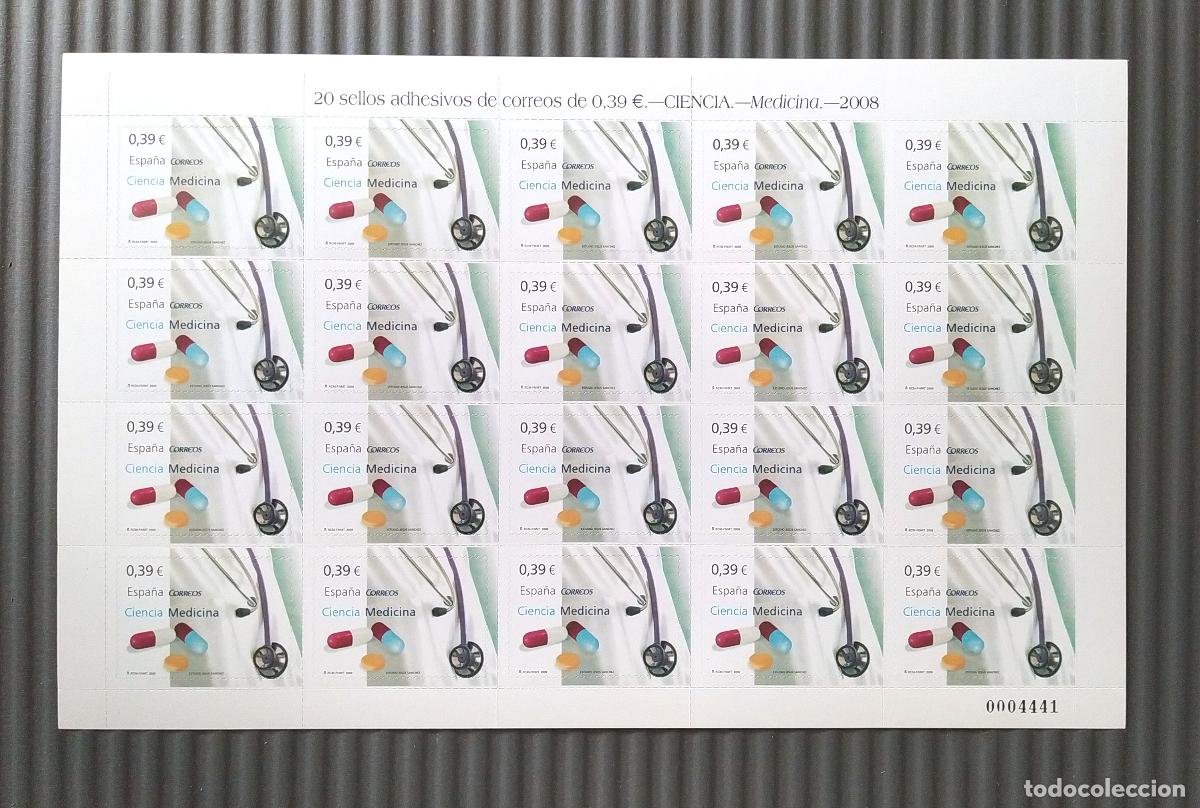 Sellos: Oferta a precio facial pliego 20 sellos Ciencia Medicina 2008