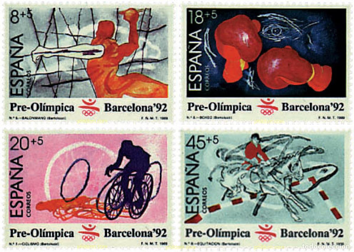 Sellos: 85412 MNH ESPA&Ntilde;A 1989 25 JUEGOS OLIMPICOS VERANO BARCELONA 1992