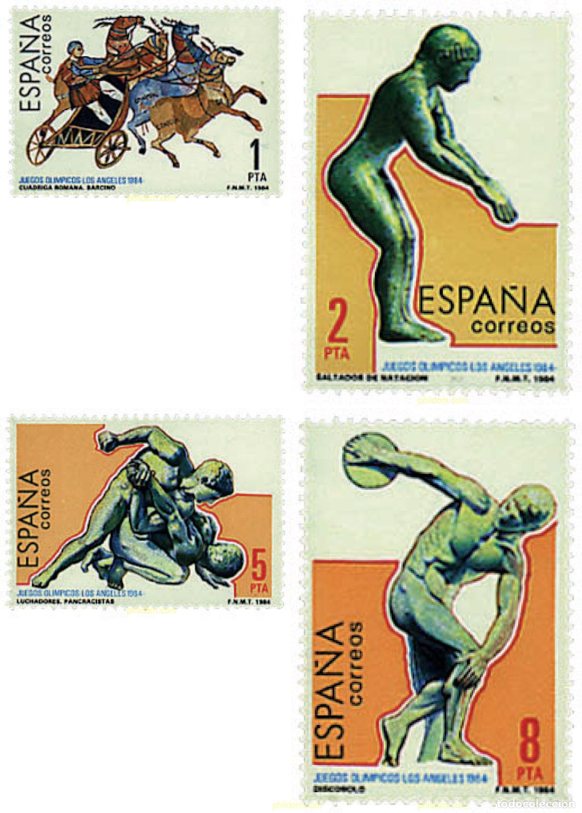 Sellos: 85736 MNH ESPA&Ntilde;A 1984 23 JUEGOS OLIMPICOS VERANO LOS ANGELES 1984
