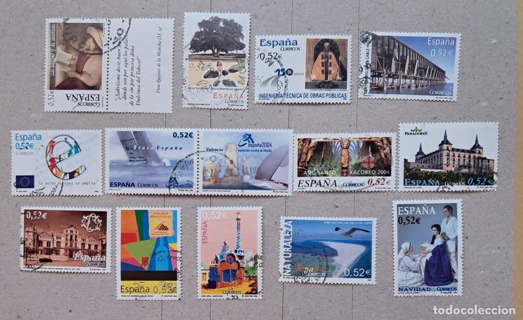 Sellos: 13 sellos usados 2004 de 0,52euros.