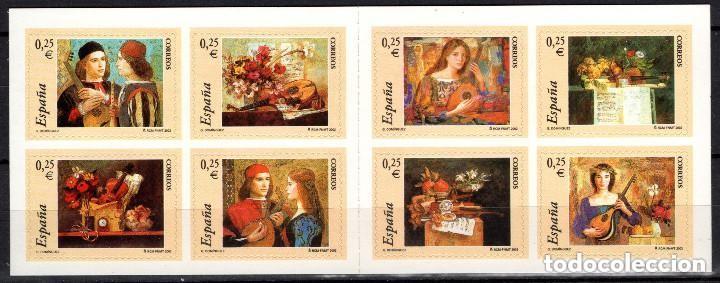 Sellos: ESPA&Ntilde;A CARNET 3925** - A&Ntilde;O 2002 - ARTE - PINTURA - LA MUSICA DE GOYO DOMINGUEZ