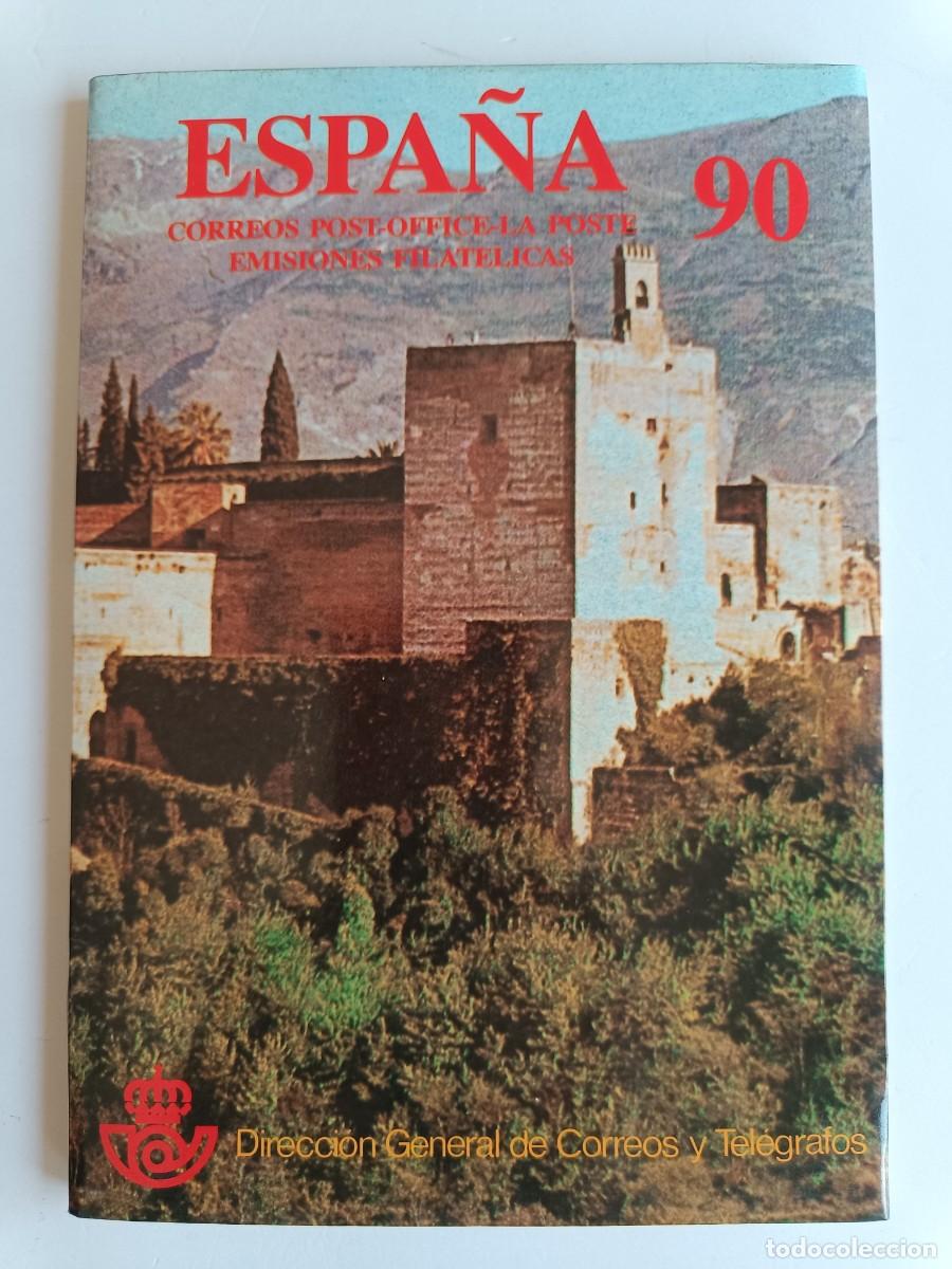 Sellos: A&Ntilde;O COMPLETO EMISIONES FILAT&Eacute;LICAS ESPA&Ntilde;A 1990 NUEVOS SIN FIJASELLOS EN LIBRO DE CORREOS