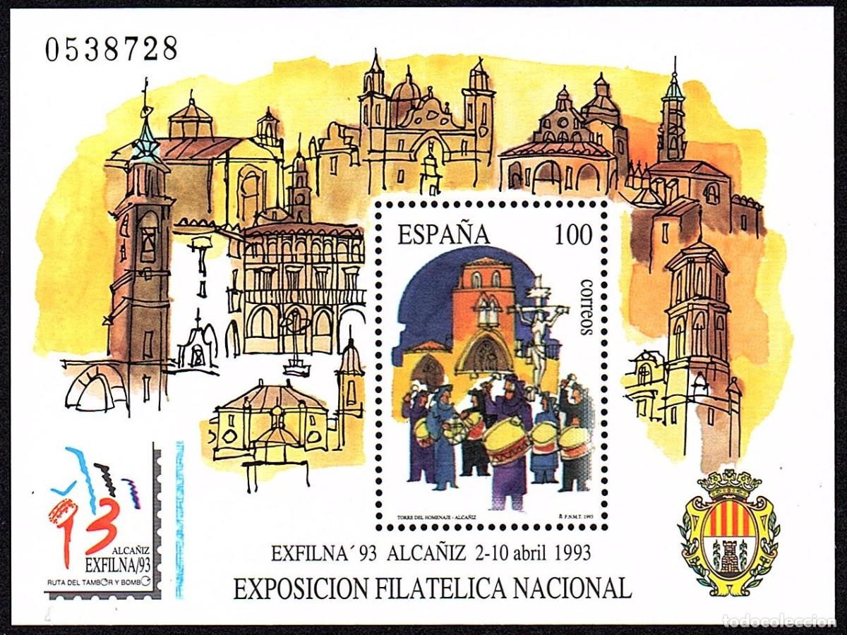 Stamps: SERIE NUEVA ESPA&Ntilde;A - COMPOSTELA 93 EN HOJA BLOQUE A&Ntilde;O 1.993. EDIFIL 3249