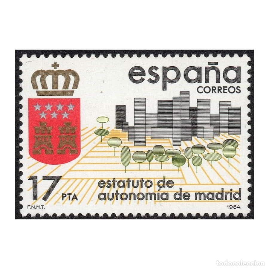 Sellos: Espa&ntilde;a 1984 [SLL] Estatutos de Autonom&iacute;a. Madrid (MNH)