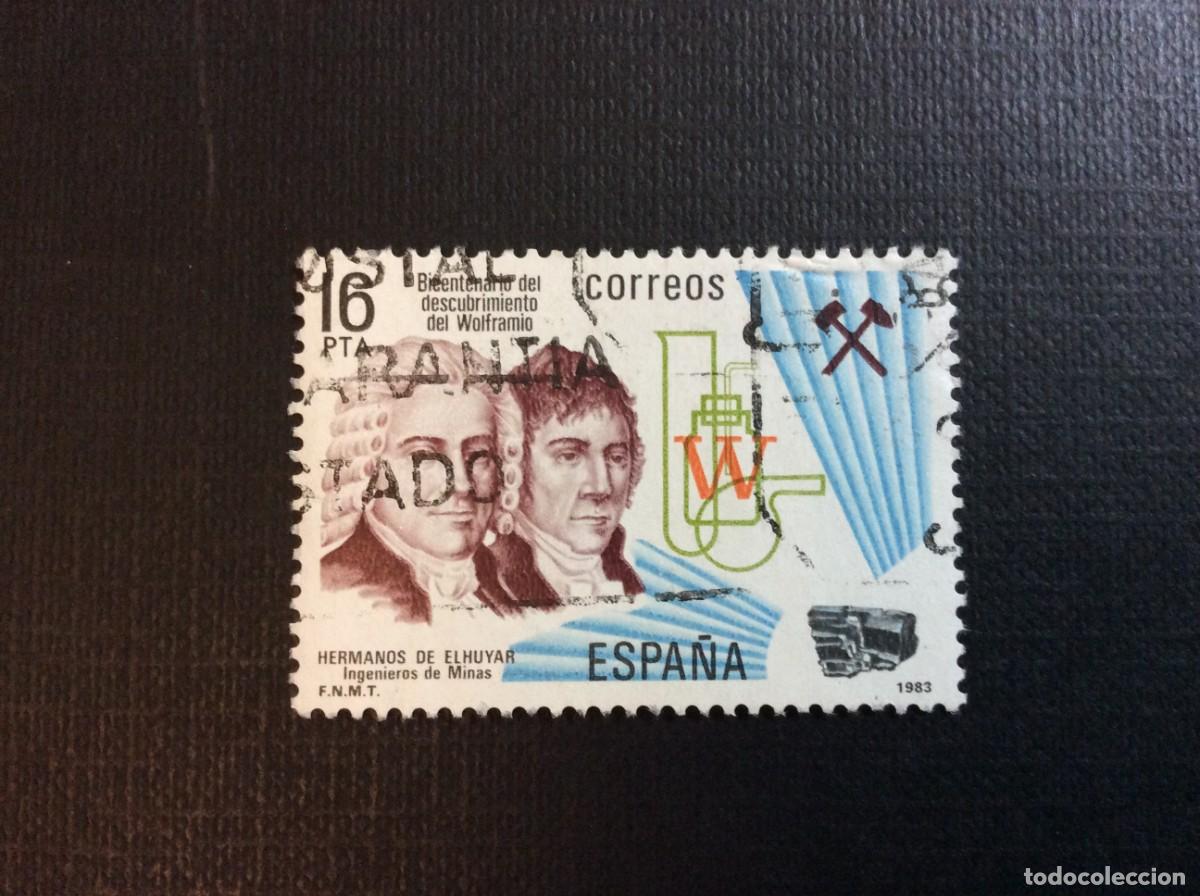Sellos: ESPA&Ntilde;A N&ordm; EDIFIL 2715* A&Ntilde;O 1983. BICENTENARIO DESCUBRIMIENTO DEL WOLFRAMIO. SELLO USADO