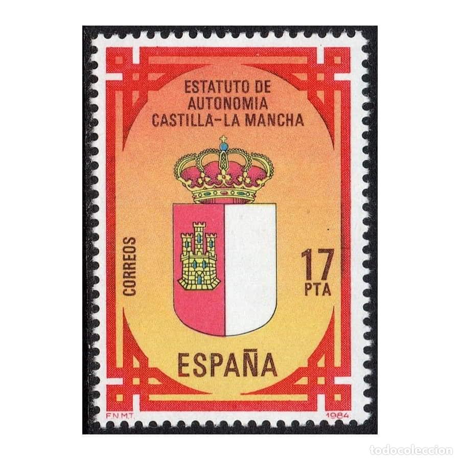 Sellos: Espa&ntilde;a 1984 [SLL] Estatutos de Autonom&iacute;a. Castilla-La Mancha (MNH)