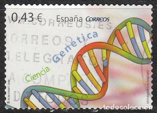 Sellos: EDIFIL N&ordm; 4456, CIENCIA: GENETICA, USADO,