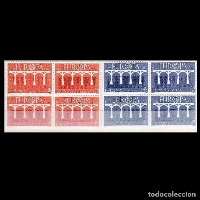 Sellos: BLOQUE DE 4 sellos Edifil 2756 2757 MNH ** Europa Espa&ntilde;a 1984 SPAIN NUEVOS