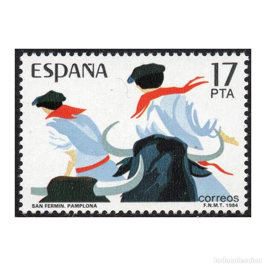 Sellos: Espa&ntilde;a 1984 [SLL] Grandes Fiestas: San Ferm&iacute;n (MNH)