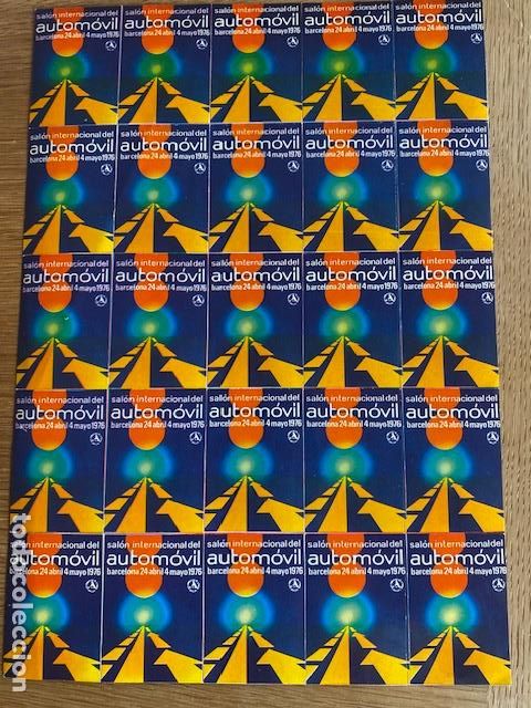 Sellos: Salon del Automovil. 1976. Barcelona. Hoja completa 25