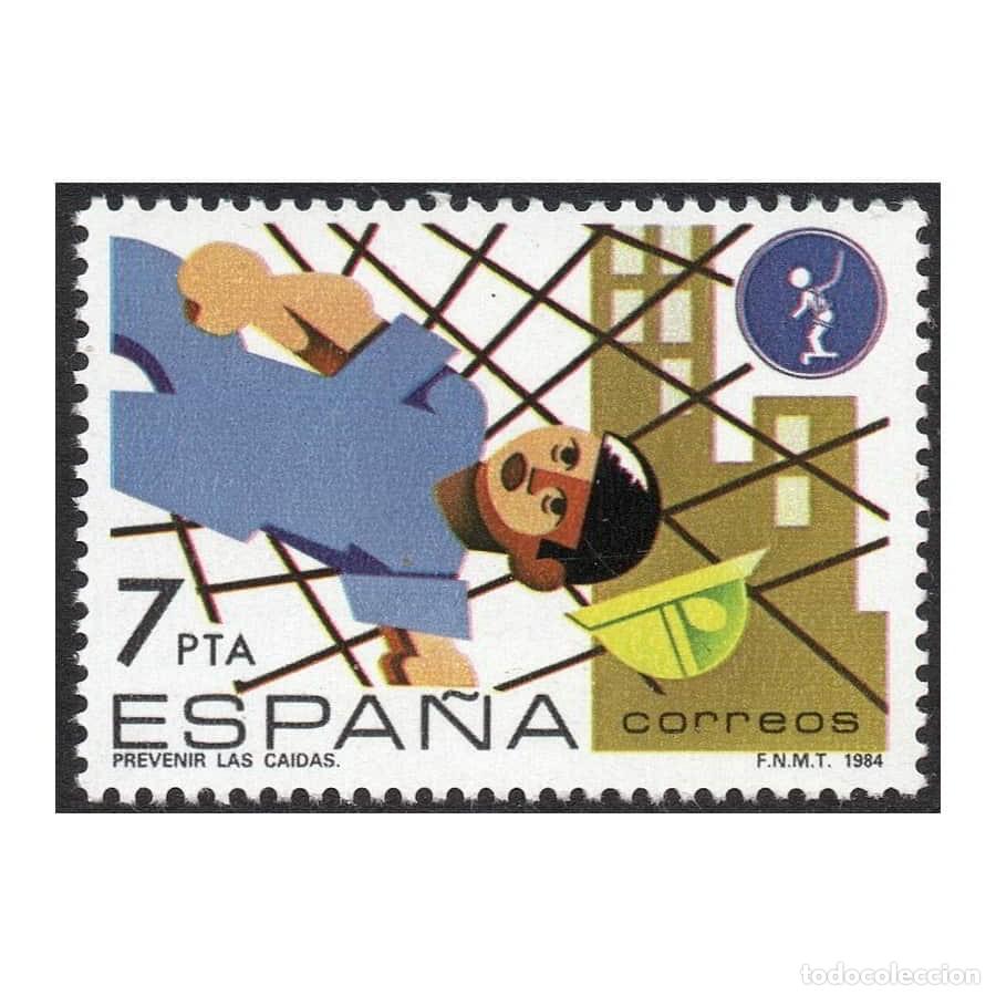 Sellos: Espa&ntilde;a 1984 [SLL] Prevenci&oacute;n Riesgos Laborales. 7 Ptas (MNH)