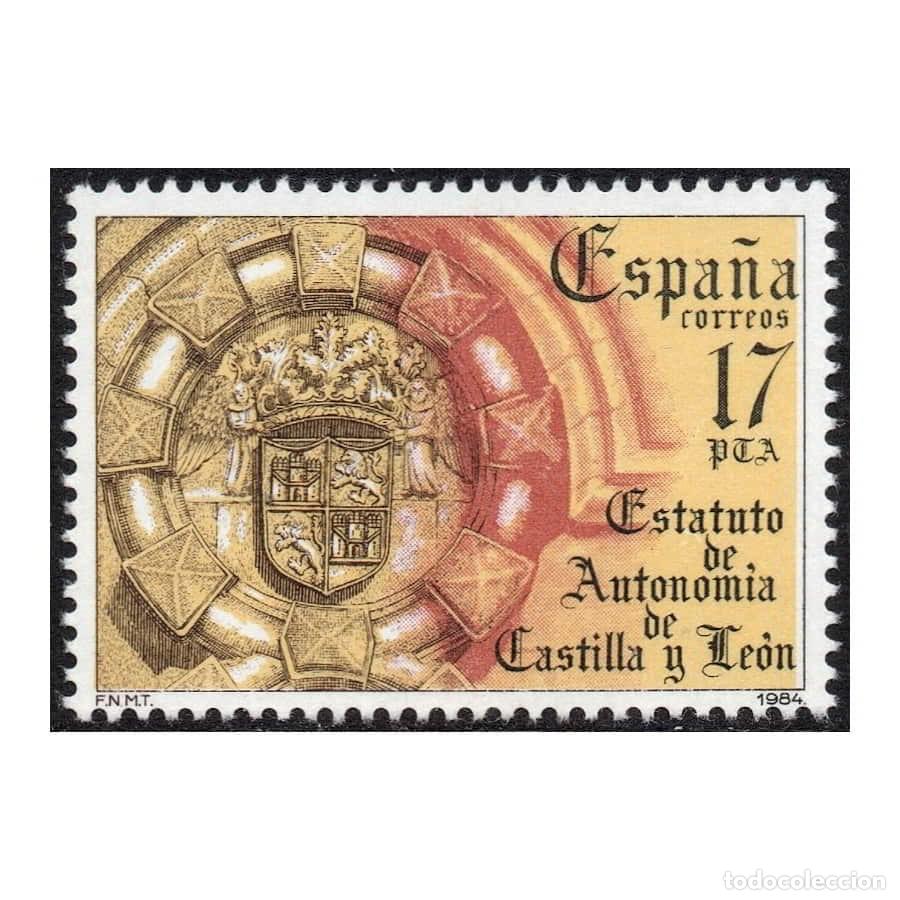Sellos: Espa&ntilde;a 1984 [SLL] Estatutos de Autonom&iacute;a: Castilla y Le&oacute;n (MNH)