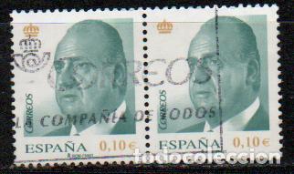 Sellos: EDIFIL N&ordm; 4363, EL REY JUAN CARLOS I, USADO EN PAREJA