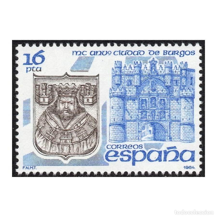 Sellos: Espa&ntilde;a 1984 [SLL] MC aniversario de la ciudad de Burgos (MNH)