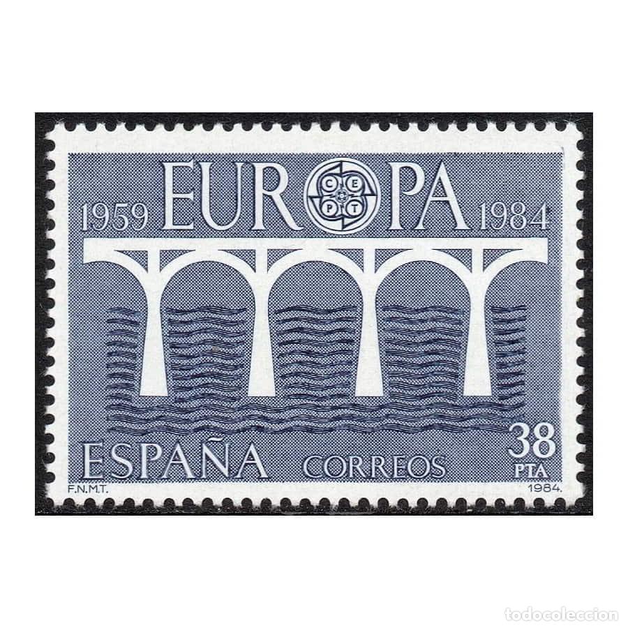 Sellos: Espa&ntilde;a 1984 [SLL] Europa. Puente. 38 Pts (MNH)