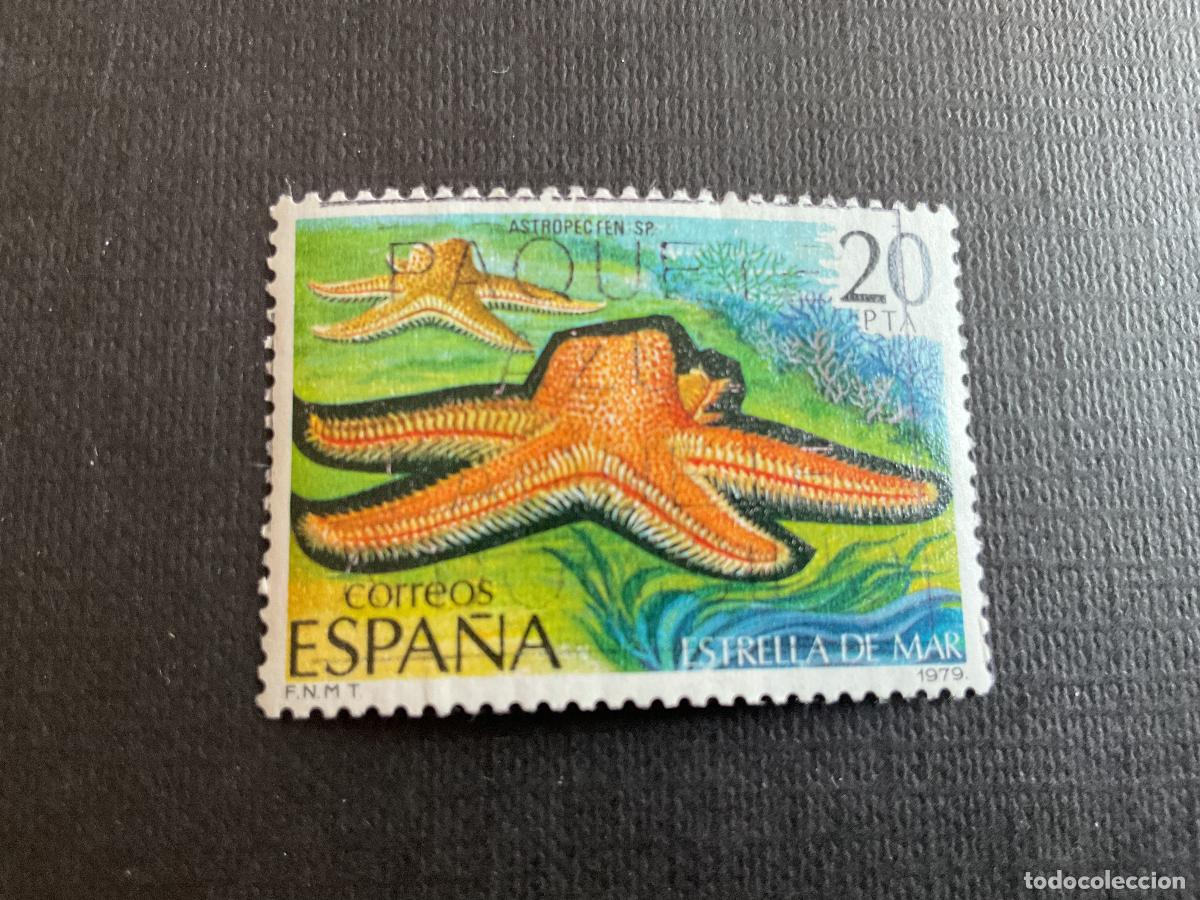 Sellos: ESPA&Ntilde;A N&ordm; EDIFIL 2534* A&Ntilde;O 1979. FAUNA. ESTRELLA DE MAR. SELLO USADO
