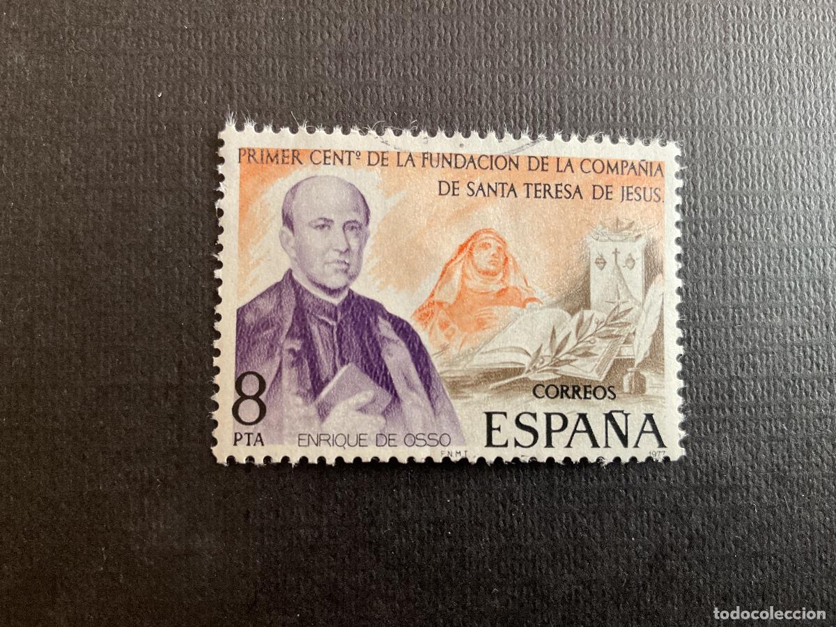 Sellos: ESPA&Ntilde;A N&ordm; EDIFIL 2416* A&Ntilde;O 1977. CENTENARIO COMPA&Ntilde;IA STA. TERESA DE JESUS. SELLO USADO