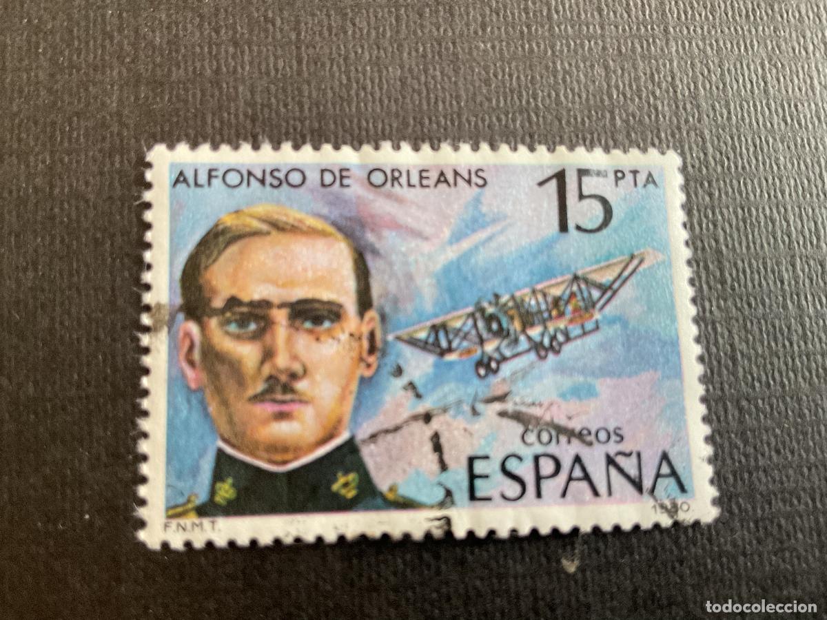 Sellos: ESPA&Ntilde;A N&ordm; EDIFIL 2597* A&Ntilde;O 1980.PIONEROS AVIACION. ALFONSO DE ORLEANS. SELLO USADO